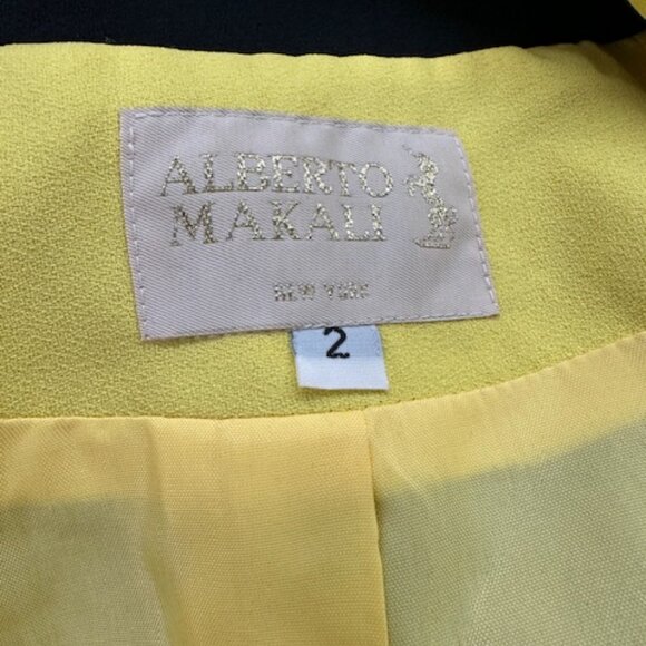 Alberto Makali Striped Yellow/Black Size 2 Jacket - Picture 7 of 8